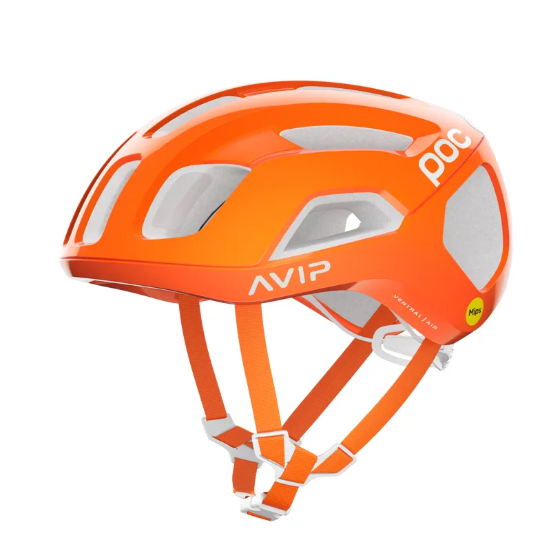 POC Ventral Air MIPS Helmet in Fluorescent Orange AVIP