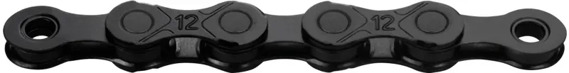 KMC X12 DLC Waxed Chain 126 Links In Black/Black