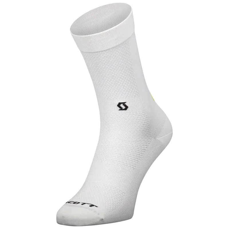 2022 Scott Performance Scott-SRAM Crew Socks in White