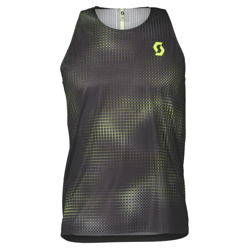 Scottt RC Run Men's Tank In Black/Yellow