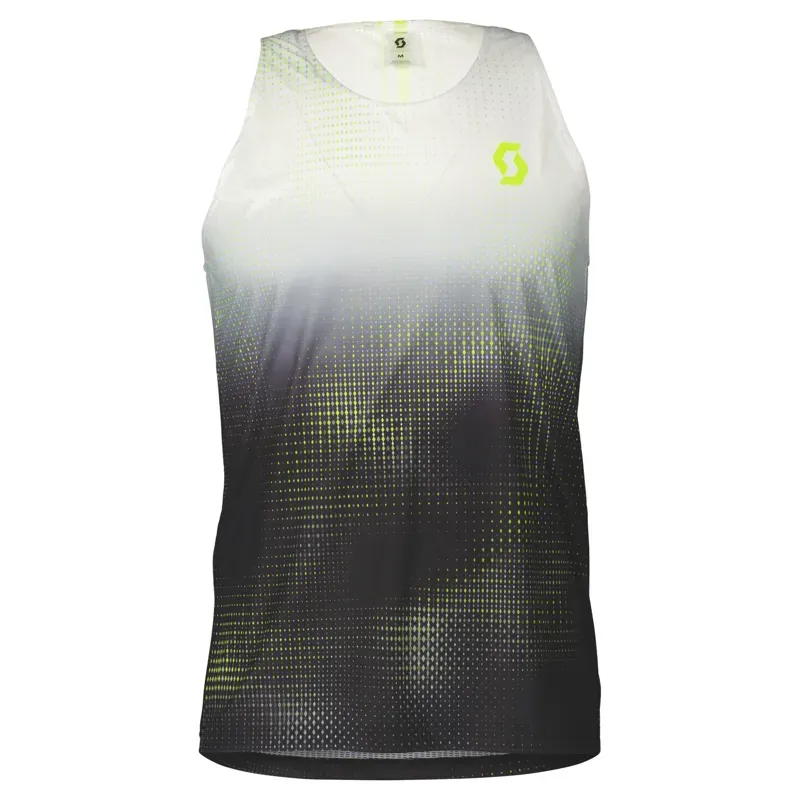 Scottt RC Run Men's Tank In White/Yellow