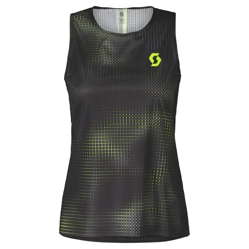 Scott RC Run Women's Tank In Black/Yellow