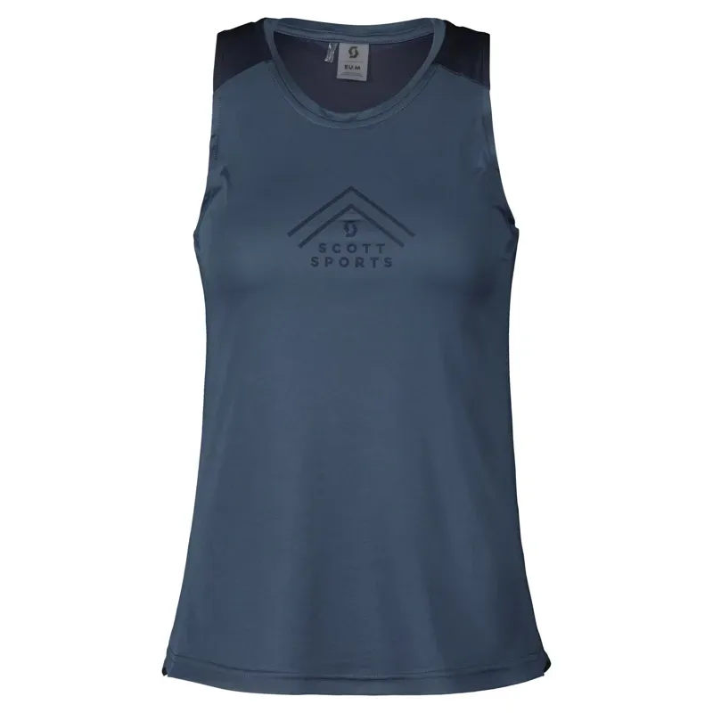 Scott Endurance Tech Women's Tank In Metal Blue/Dark Blue