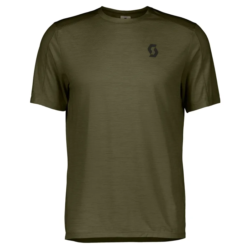 Scott Endurance LT Short/Sleeve Men's Shirt In Fir Green