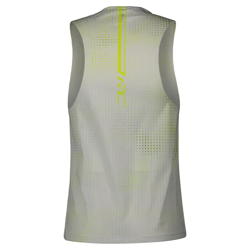 Scott RC Run SL Men's Tank In White/Yellow-1