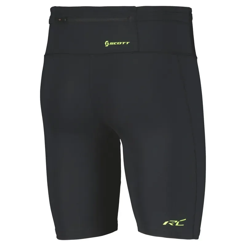 Scott RC Run Men's Tight Shorts In Black/Yellow-1