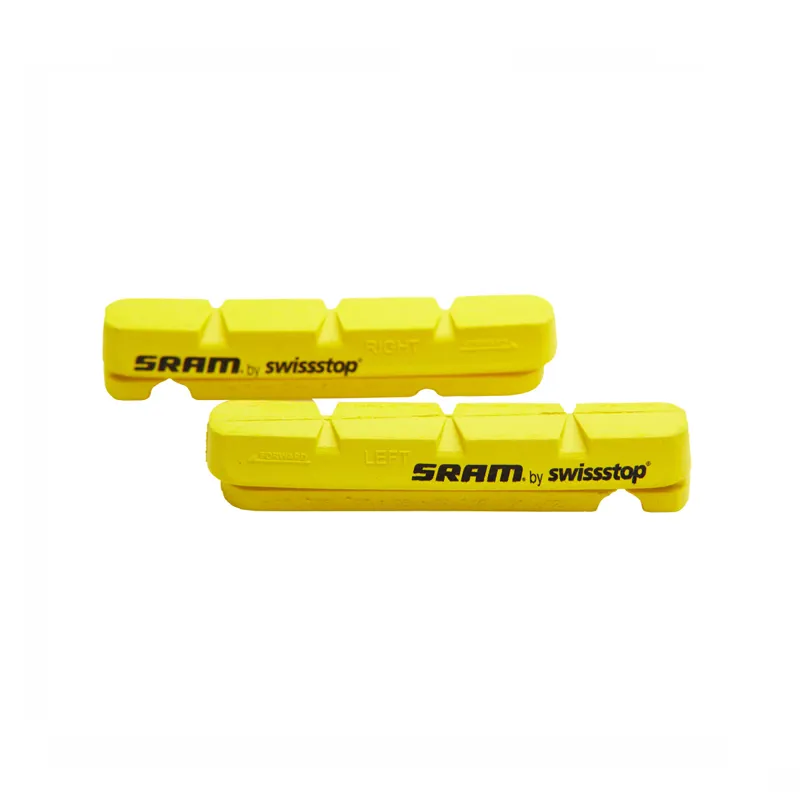 SRAM Red/Force/Rival Brake Pads Insert Pair for Carbon Rims in Yellow