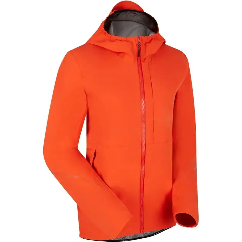 Madison Flux 3-Layer Women's Waterproof Trail Jacket In Magma Red-1