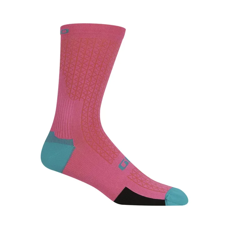 Giro Hrc Team Cycling Socks 2022: NEON PINK X-Large