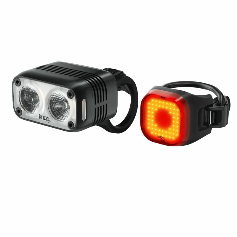 Knog Road 600/Blinder Mini Square/GoPro Mount Light Set in Black
