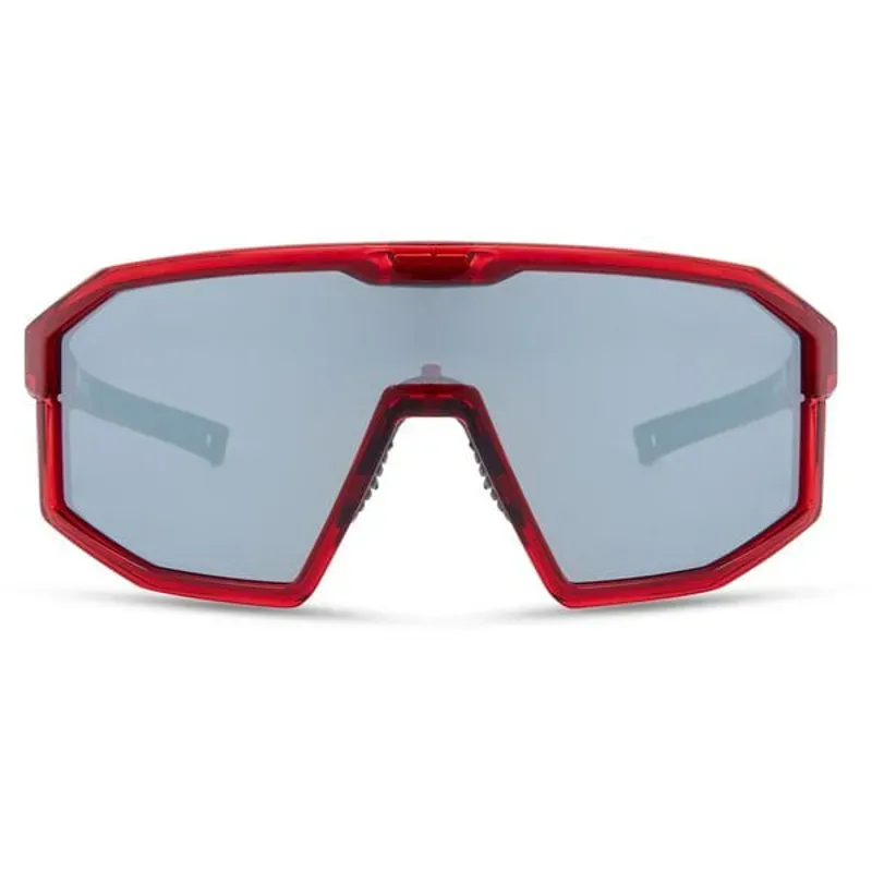 Madison Enigma Crystal Gloss Red Sunglasses 3 Lens Pack Black Mirror Amber Clear-3