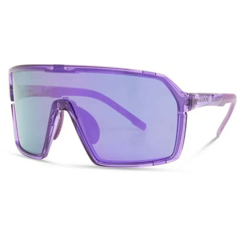 Madison Crypto Crystal Gloss Purple Sunglasses 3 Lens Pack Purple Mirror Amber Clear