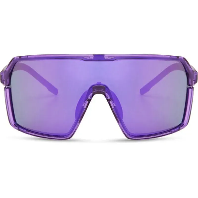 Madison Crypto Crystal Gloss Purple Sunglasses 3 Lens Pack Purple Mirror Amber Clear-3