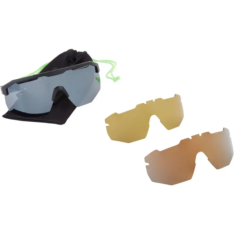 Madison Crypto Crystal Gloss Purple Sunglasses 3 Lens Pack Purple Mirror Amber Clear-4