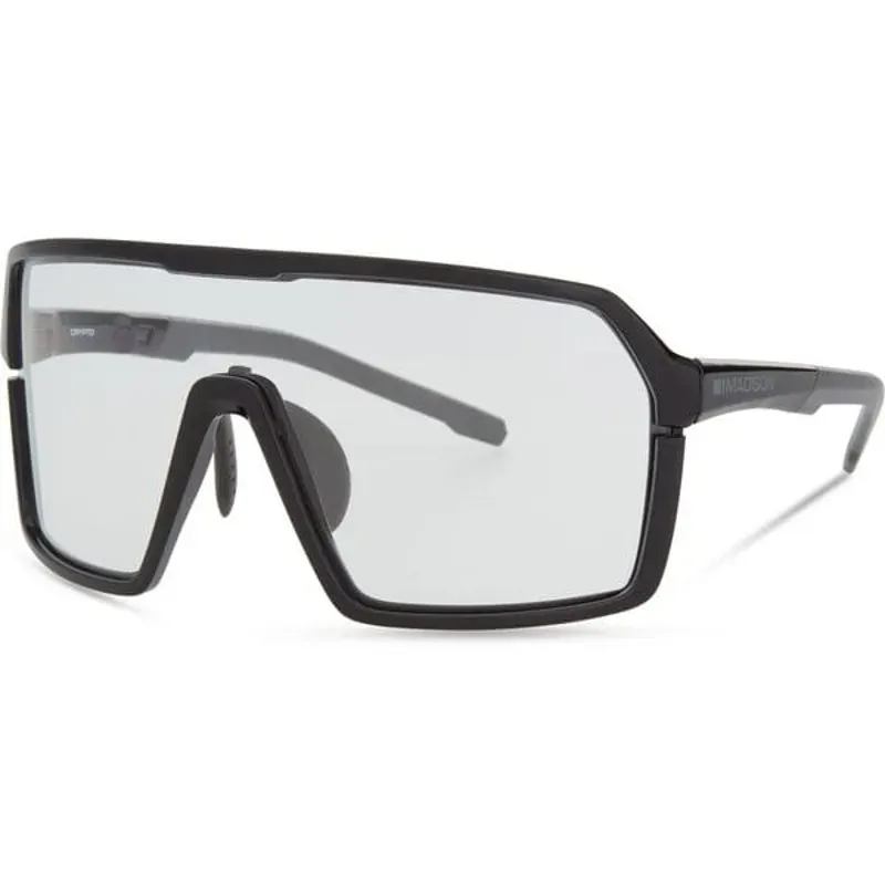 Madison Crypto Gloss Black Sunglasses Clear Lens