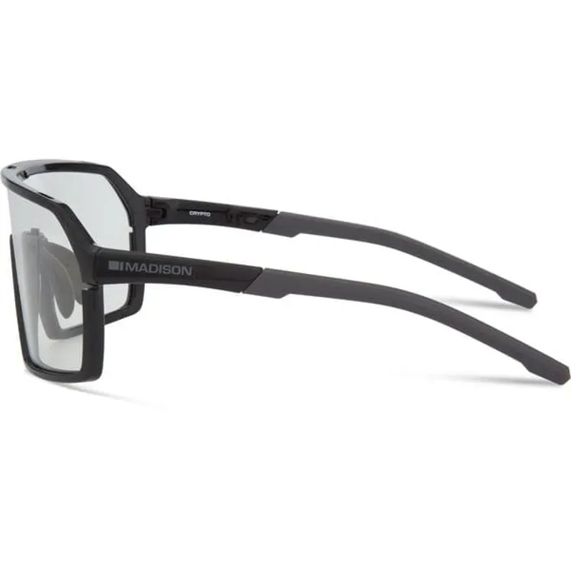 Madison Crypto Gloss Black Sunglasses Clear Lens-1