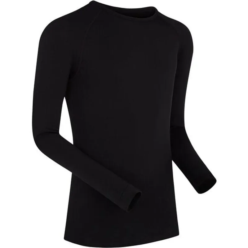 Madison Roam Isoler Mesh Long Sleeve Baselayer in Black