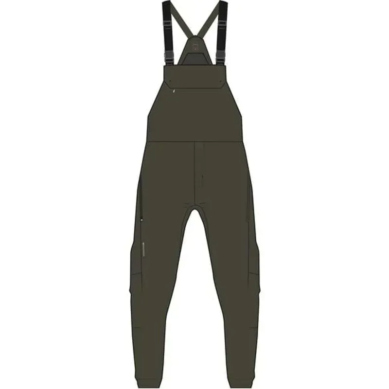 Madison DTE 3-Layer Waterproof Bib Trousers In Midnight Green