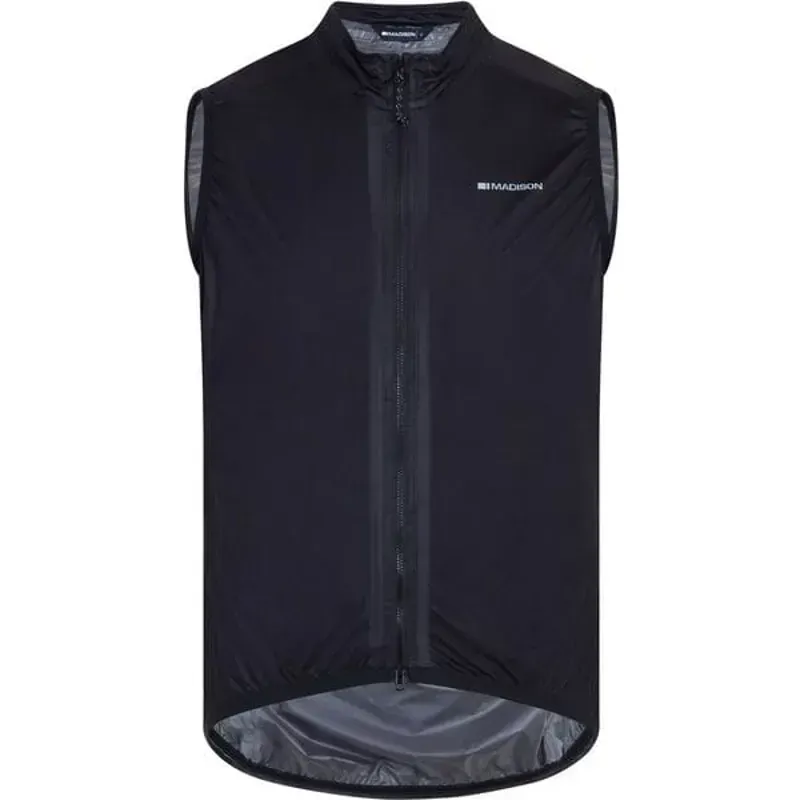 Madison Flux Men's Ultra Packable Waterproof Gilet In Black