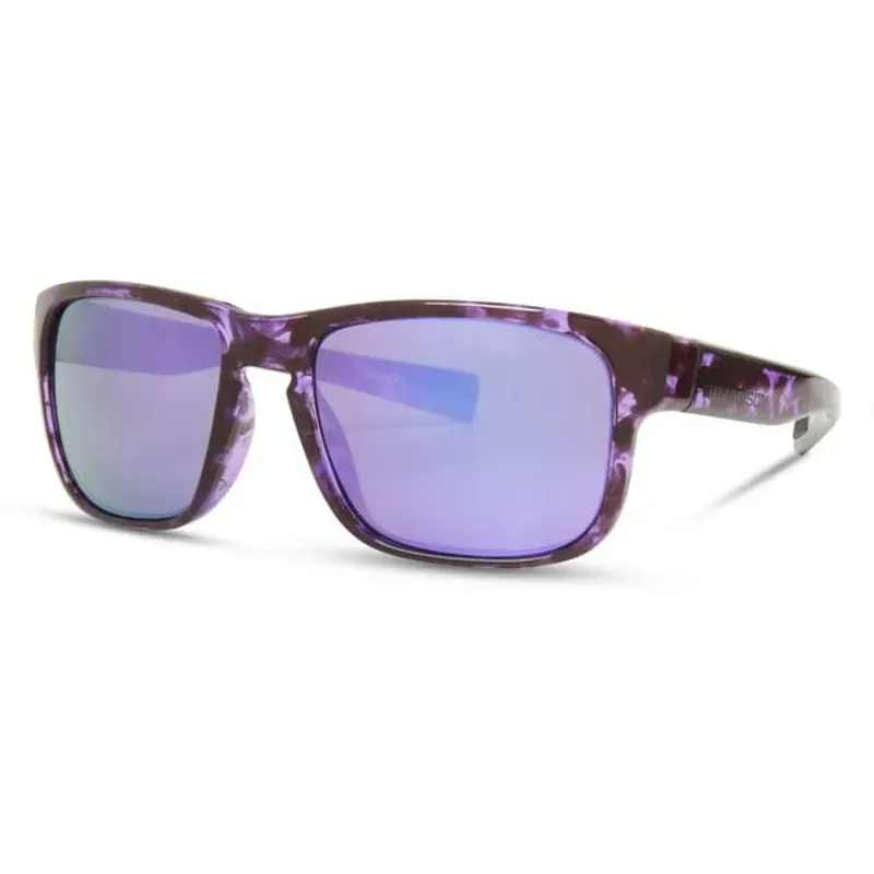 Madison Signal Crystal Tortoise Shell Sunglasses Purple Mirror Lens