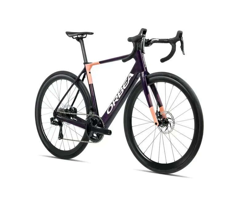 Orbea Gain M20i E-Road Bike In Fantasy Purple Carbon View Gloss/Orange Cloud Matt-1
