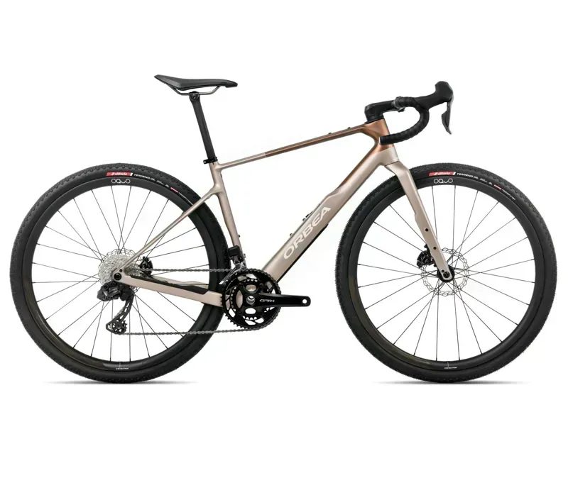Orbea Terra M20ITEAM Carbon Gravel Bike in Nickel/Met Cinnamon Matt
