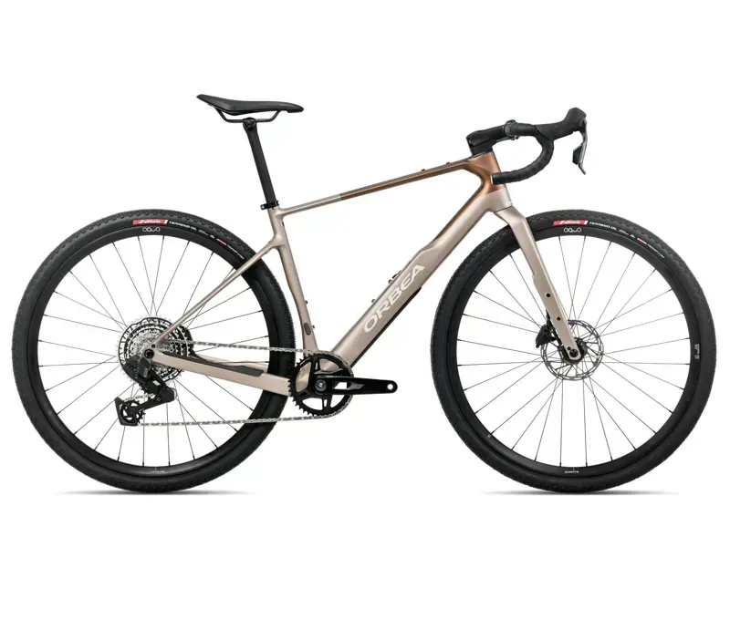 Orbea Terra M31ETEAM 1X Gravel Bike in Nickel/Met Cinnamon Matt