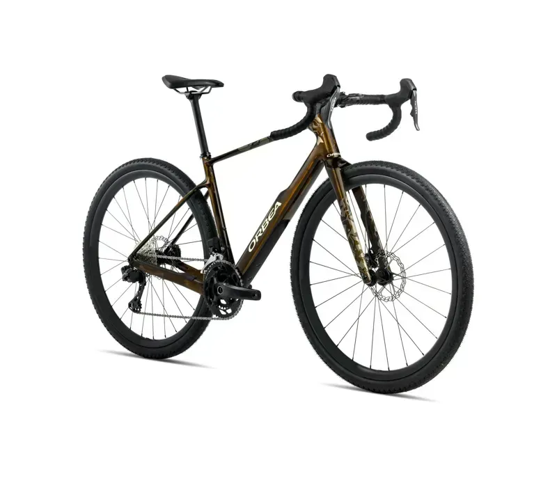 Orbea Terra M35Team Gravel Bike in Caramel Carbon View Gloss-1
