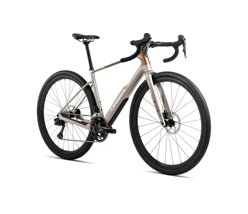 Orbea Terra M35Team Gravel Bike in Nickel/Met Cinnamon Matt-1