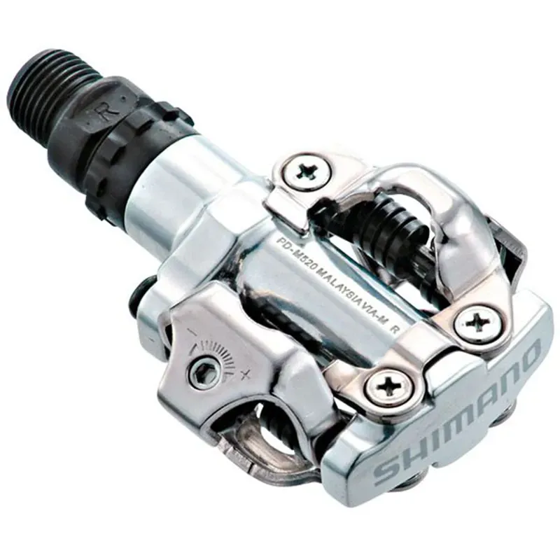 Shimano PD-M520 MTB SPD Pedals Silver 