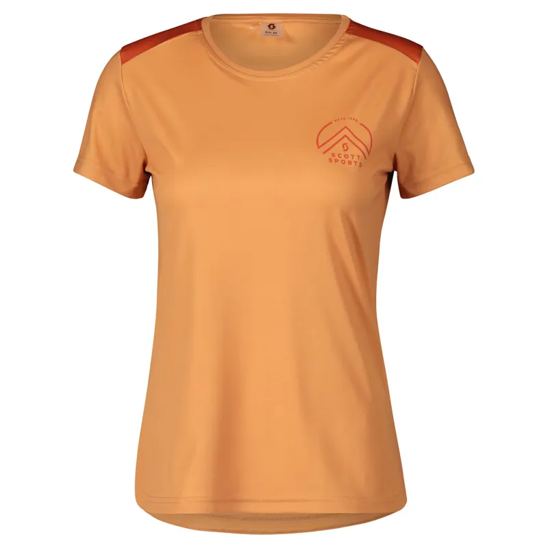 Scott Endurance Tech Short-Sleeve Women's Shirt Rose Beige/Braze Orange 