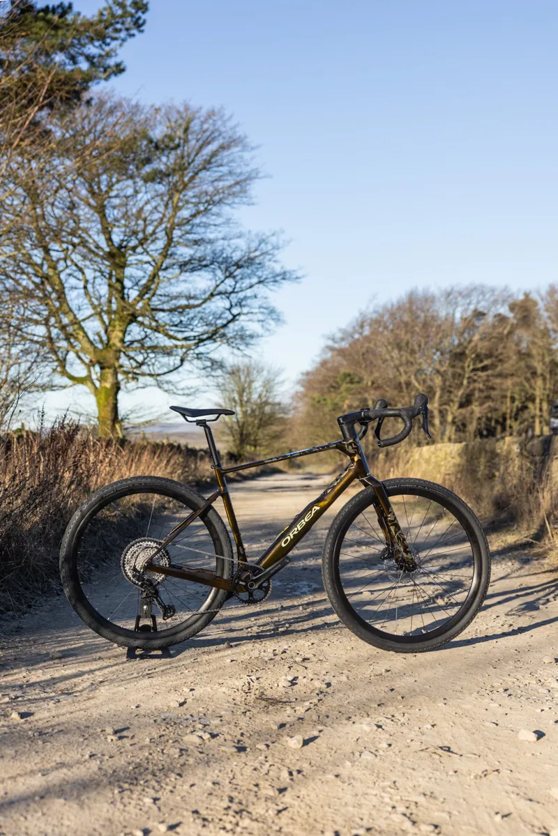 2026 Orbea Terra m30team Shimano GRX 1x12sp Medium and Large Caramel Carbon View-2