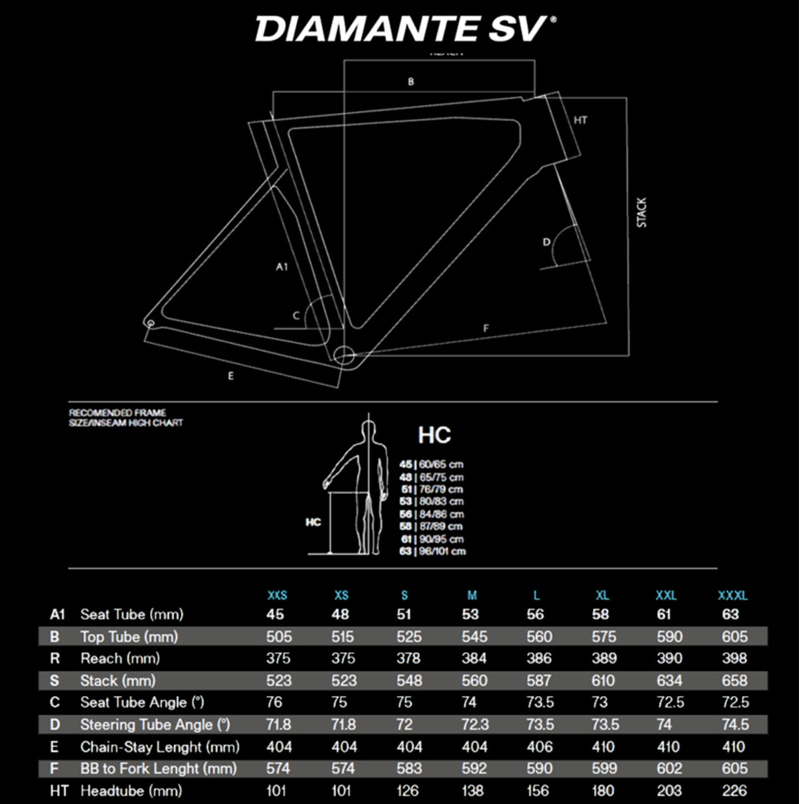 Basso Diamante SV Road Frameset In Enigma Black-4