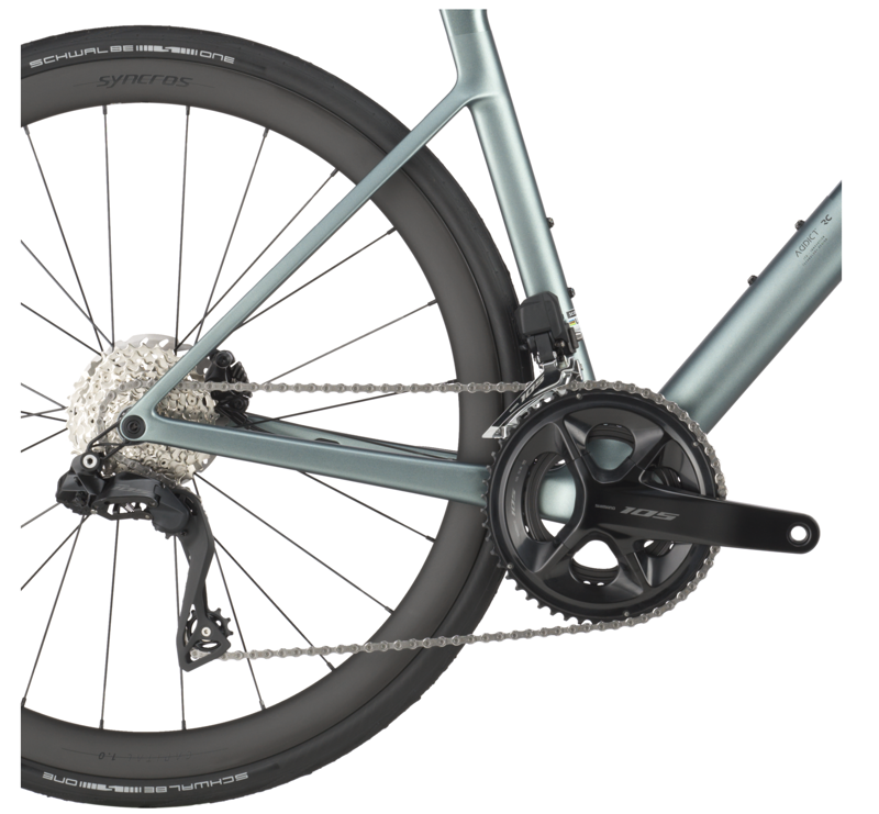 Scott Addict RC 30 Road Bike In Whale Grey-3