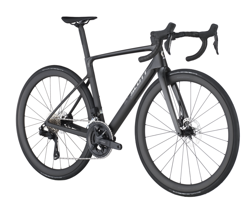 Scott Addict RC 30 Road Bike In Carbon Black-1