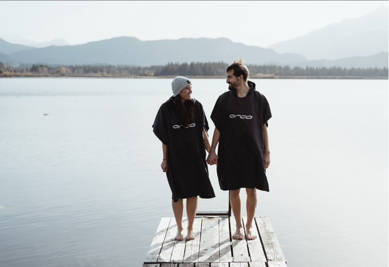 Orca Poncho Changing Towel - Black-4