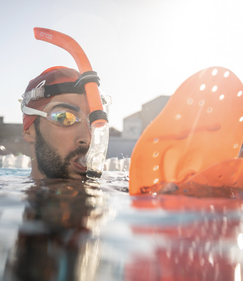 Orca Swim Training Snorkel Orange -1