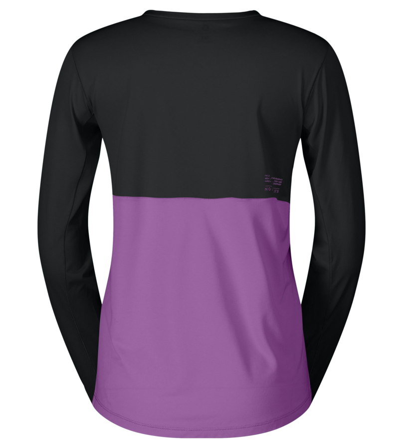 SCOTT Endurance Tech Long-sleeve Women's Tee Medium Black Liquid Purple-1