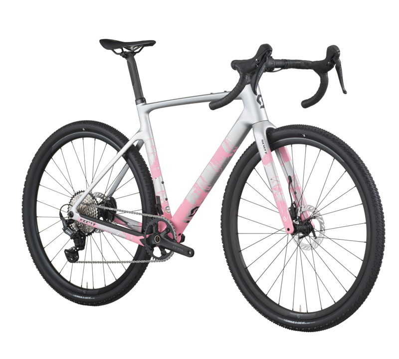 2026 Scott Addict Gravel 30 Shimano GRX 1x12sp Gravel Bike Large 56 Carbon Grey Pink-1