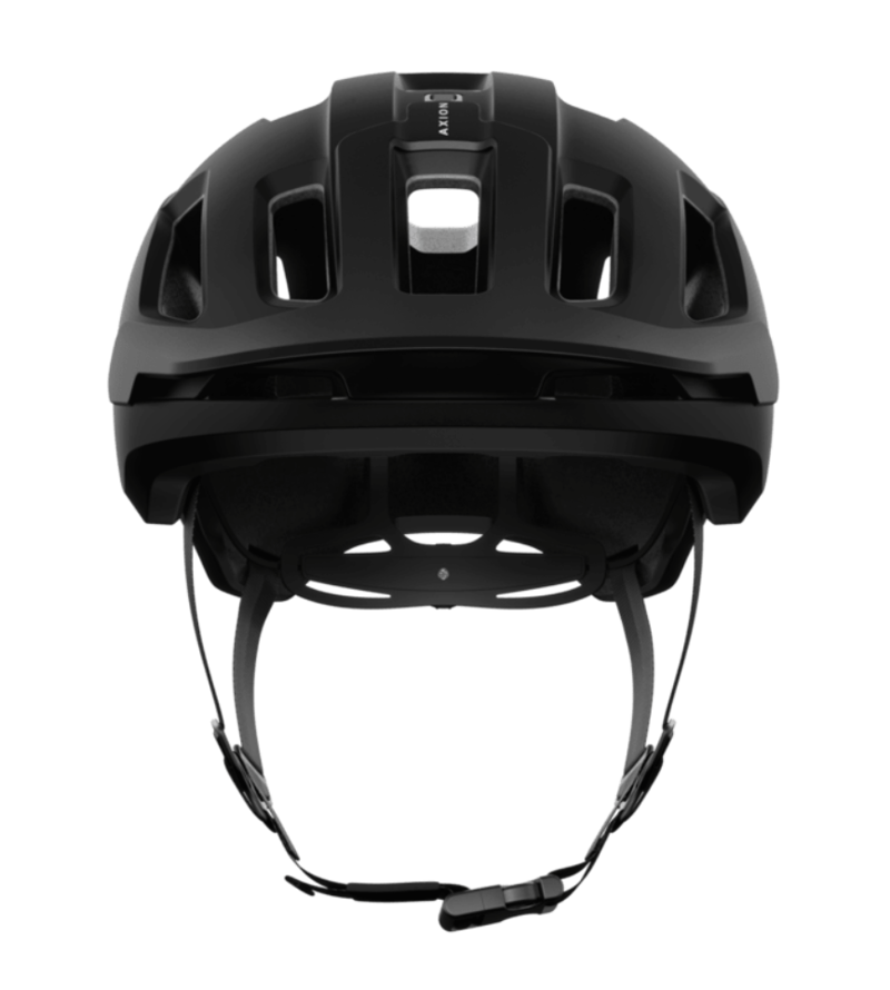 POC Sports Axion Race MIPS Helmet in Uranium Black Matt/Hydrogen White-1