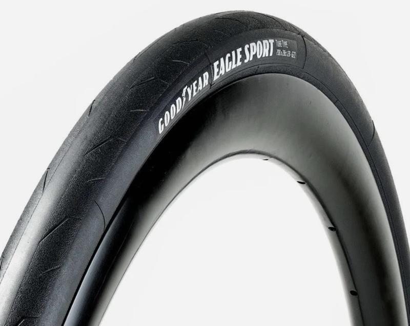 Goodyear Eagle Sport Tube Type Road Bike Tyre Folding Black 700cx25mm