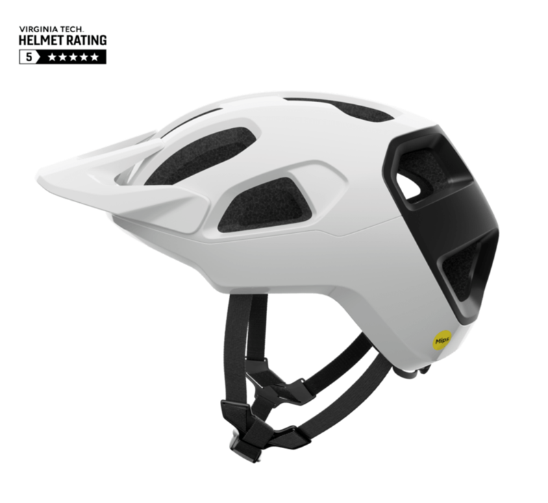 POC Cularis Helmet in Hydrogen White/Uranium Black Matt Small 51-54