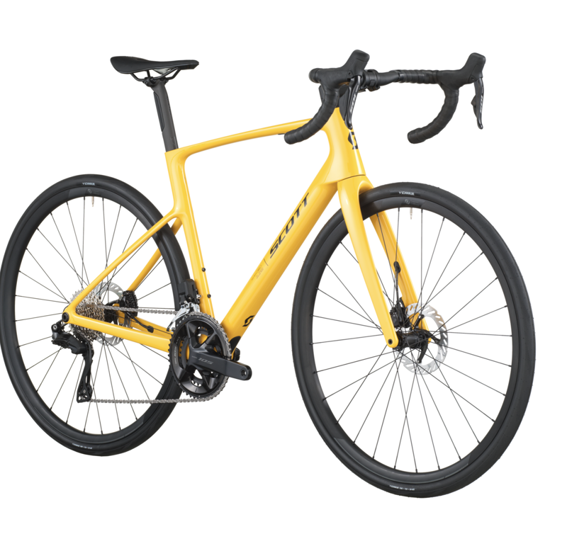 Scott Addict 40 Road Bike in Vivid Yellow-1