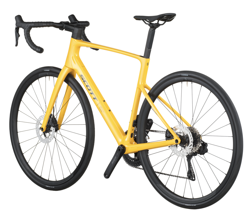 Scott Addict 40 Road Bike in Vivid Yellow-2