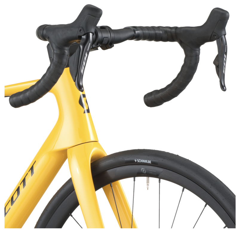 Scott Addict 40 Road Bike in Vivid Yellow-4