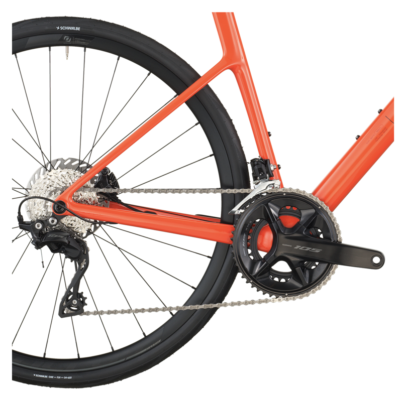 Scott Addict 50 CAGR Road Bike in Flame Orange-3
