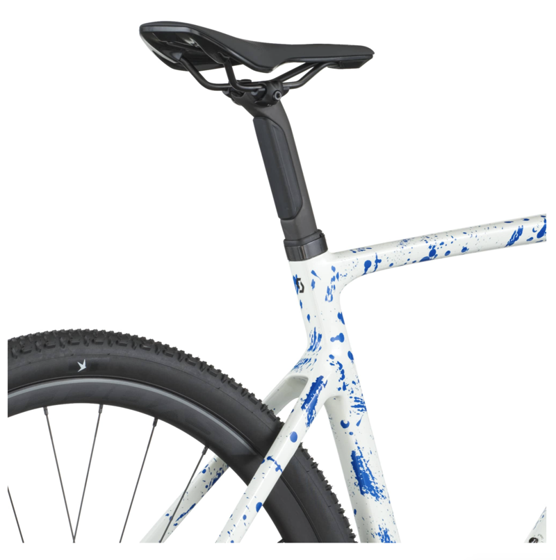 Scott Addict 30 Gravel Bike in White/Splatter Blue-7
