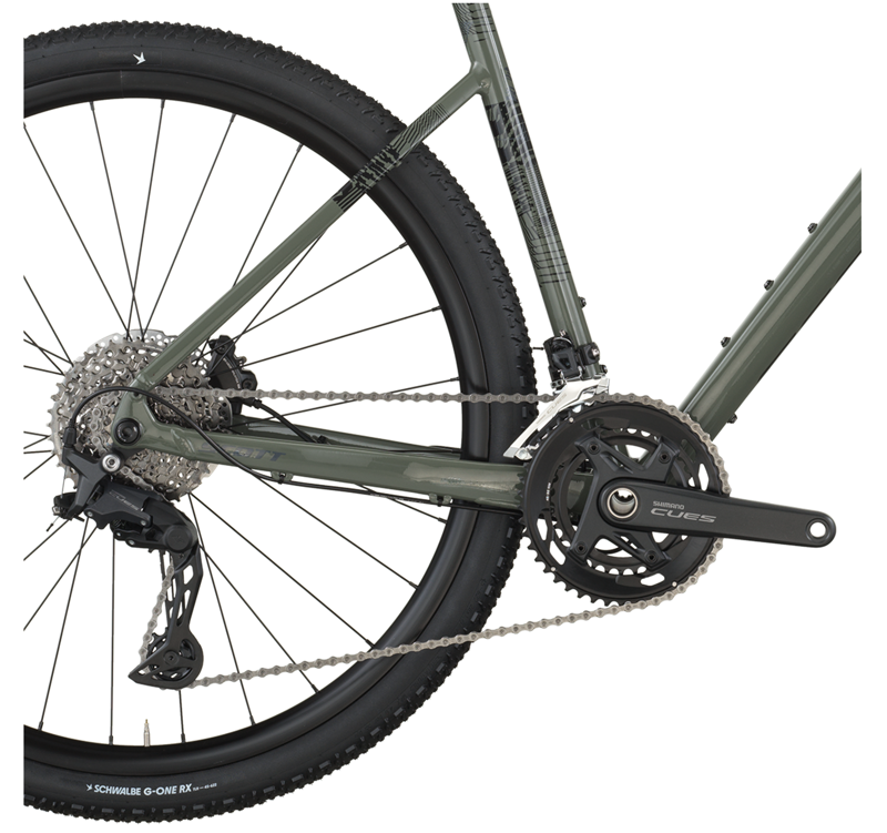 Bike Speedster 20 Gravel Bike in Wenge Green-3