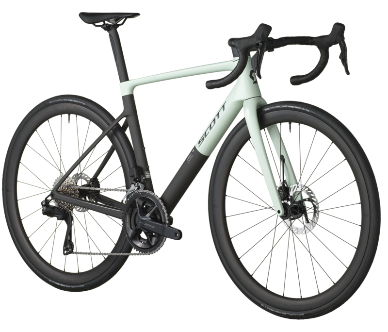 Scott Addict RC 30 Road Bike in Frozen Green/Carbon Black-1