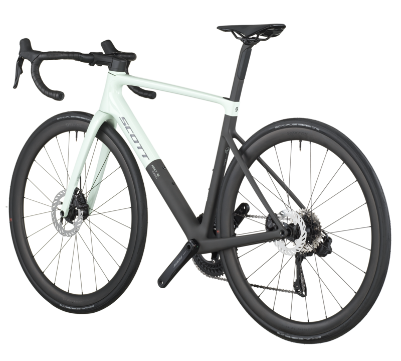 Scott Addict RC 30 Road Bike in Frozen Green/Carbon Black-2